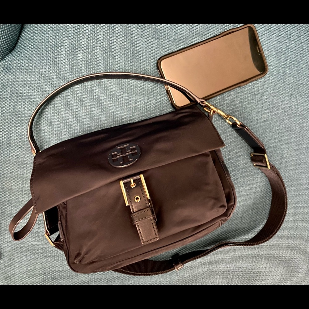 Tory Burch Tilda Nylon Crossbody Bag  in Navy